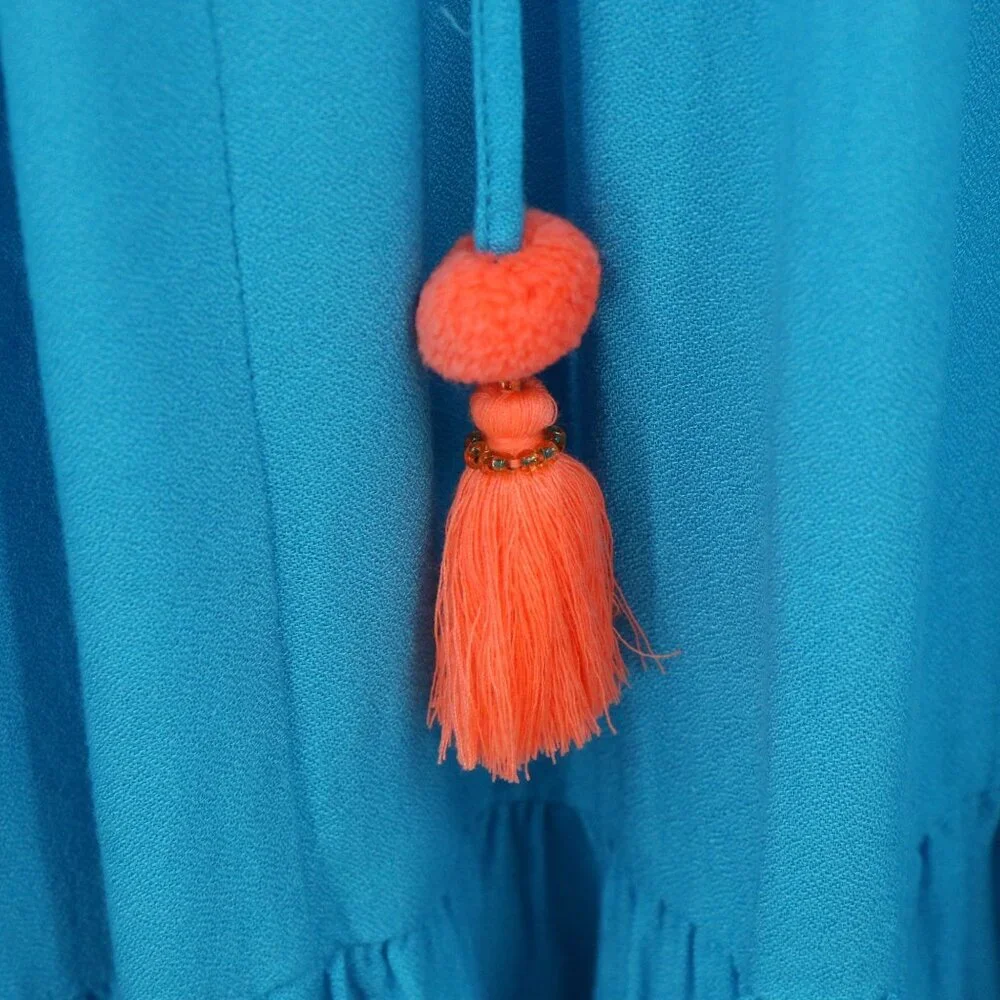 Lilly Pulitzer Amisa Embroidered Bell Sleeve Tunic Dress L - Picture 7 of 10